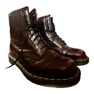 Dr. Martens Burgundy Combat Boots